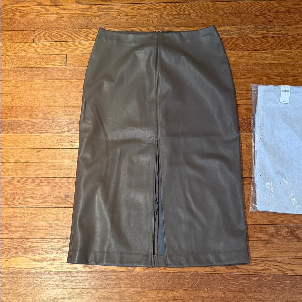 Two GAP Dark Brown Pencil Skirt, one brown, one black